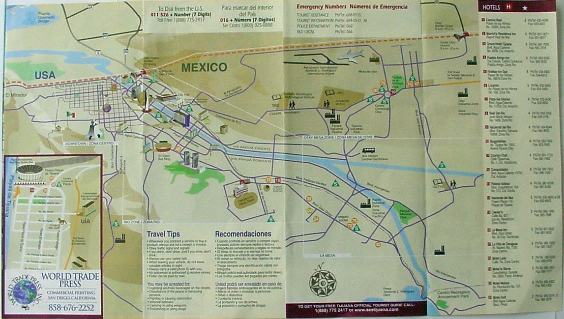 Tijuana Area Map