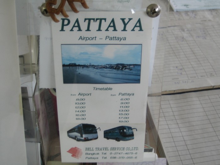 Bus Service From Pattaya to Airport