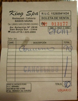 receipt