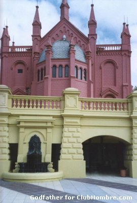 Pink/Yellow Building
