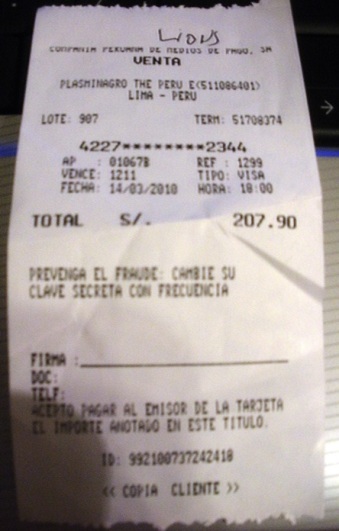 receipt
