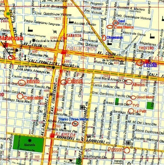 Regio's Monterrey Map