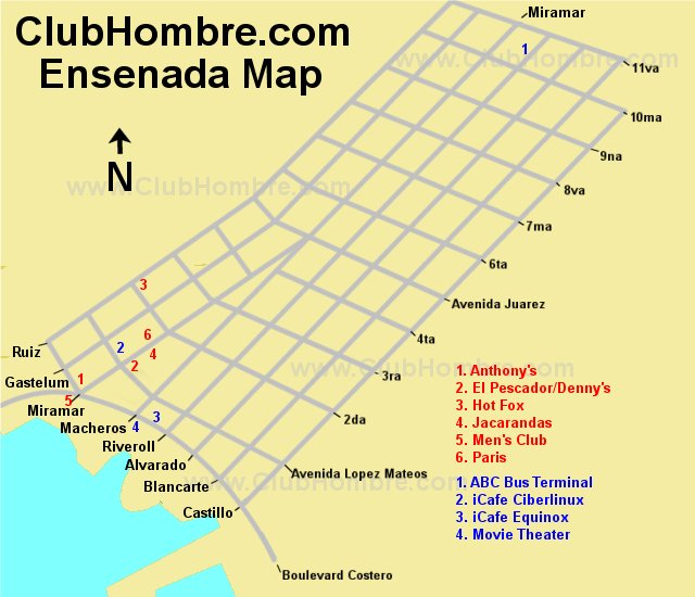 Ensenada Map