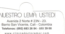 dr. amor business card