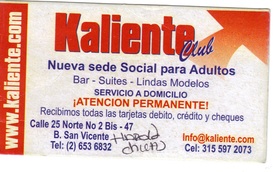 kaliente card