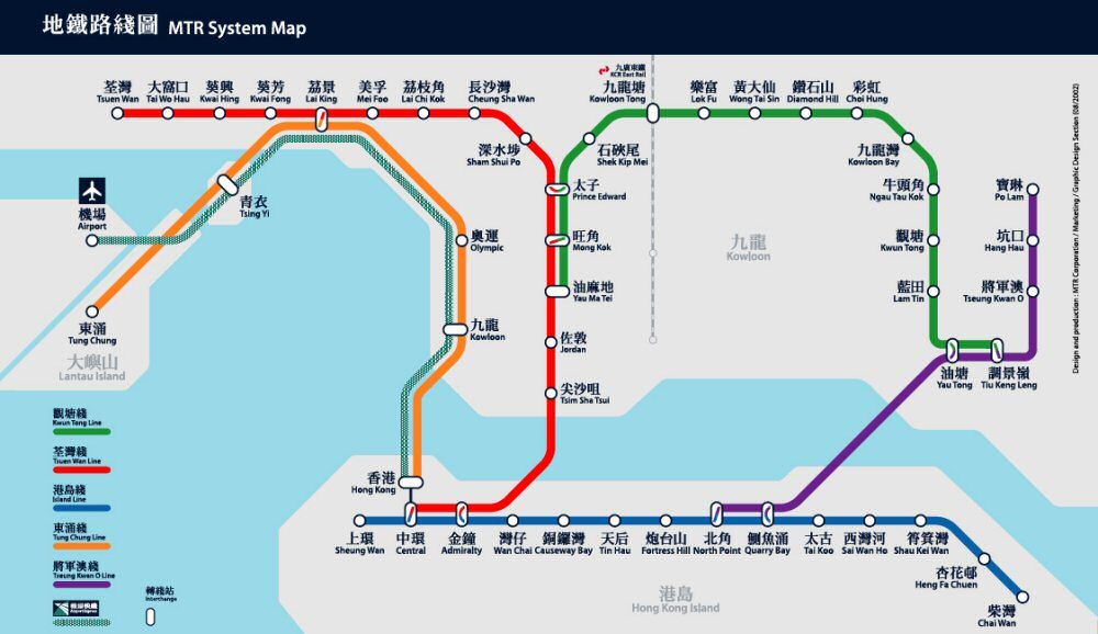 mtr route map
