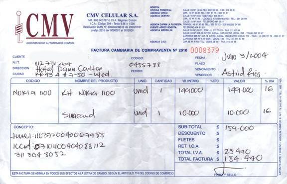 receipt
