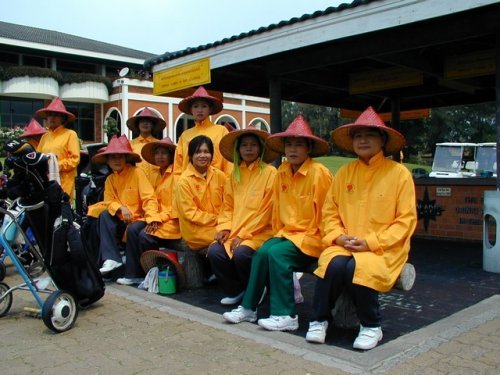 Some caddies of Rose Garden, Bangkok