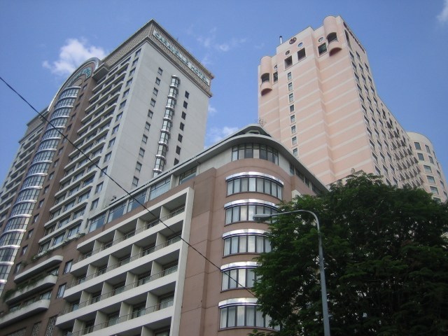 The Caravelle Hotel and Sheraton next to it