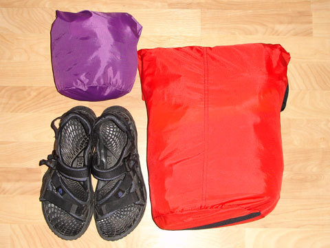 Just about the complete contents of my backpack
