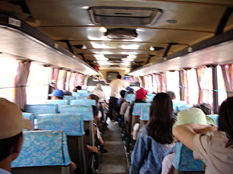 Inside the bus