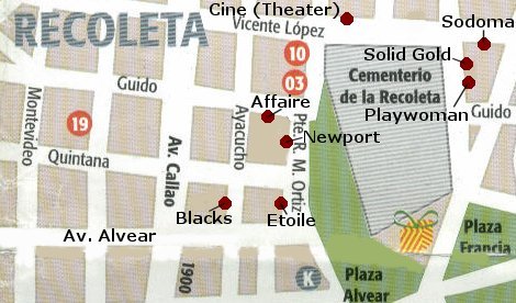 Recoleta Map