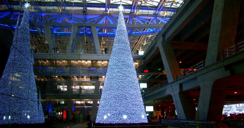 Xmas tree at the airport
