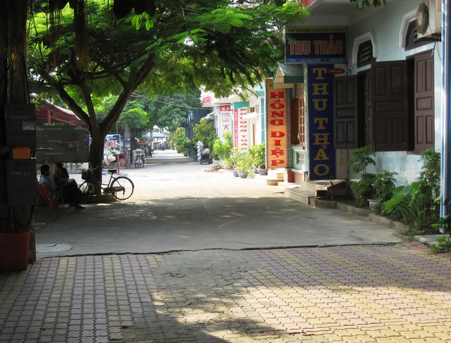 the ST shophouses from the road in the RLA