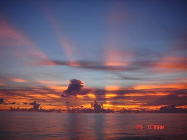 Sunset at sea