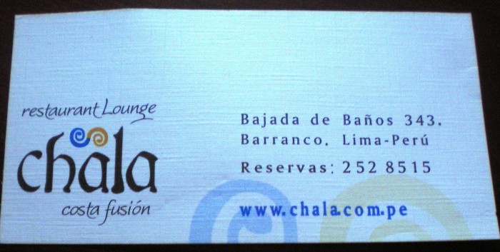 CHALA CARD