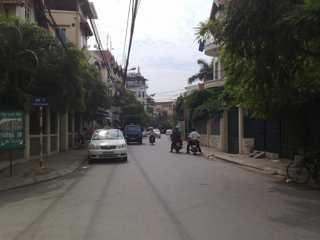 At Entrance Looking down the Duong To Ngoc Van Road