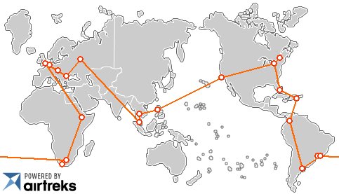 around the world