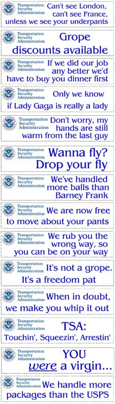 TSA Bumper Stickers